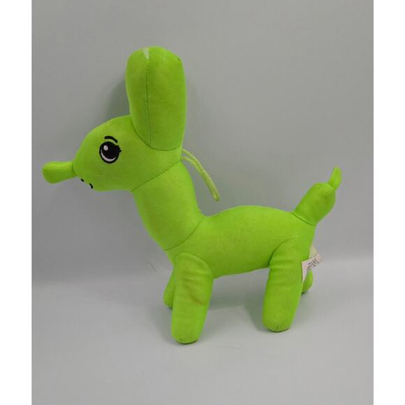Green Polyester Balloon Animal Dog Plush - Picture 2 of 14